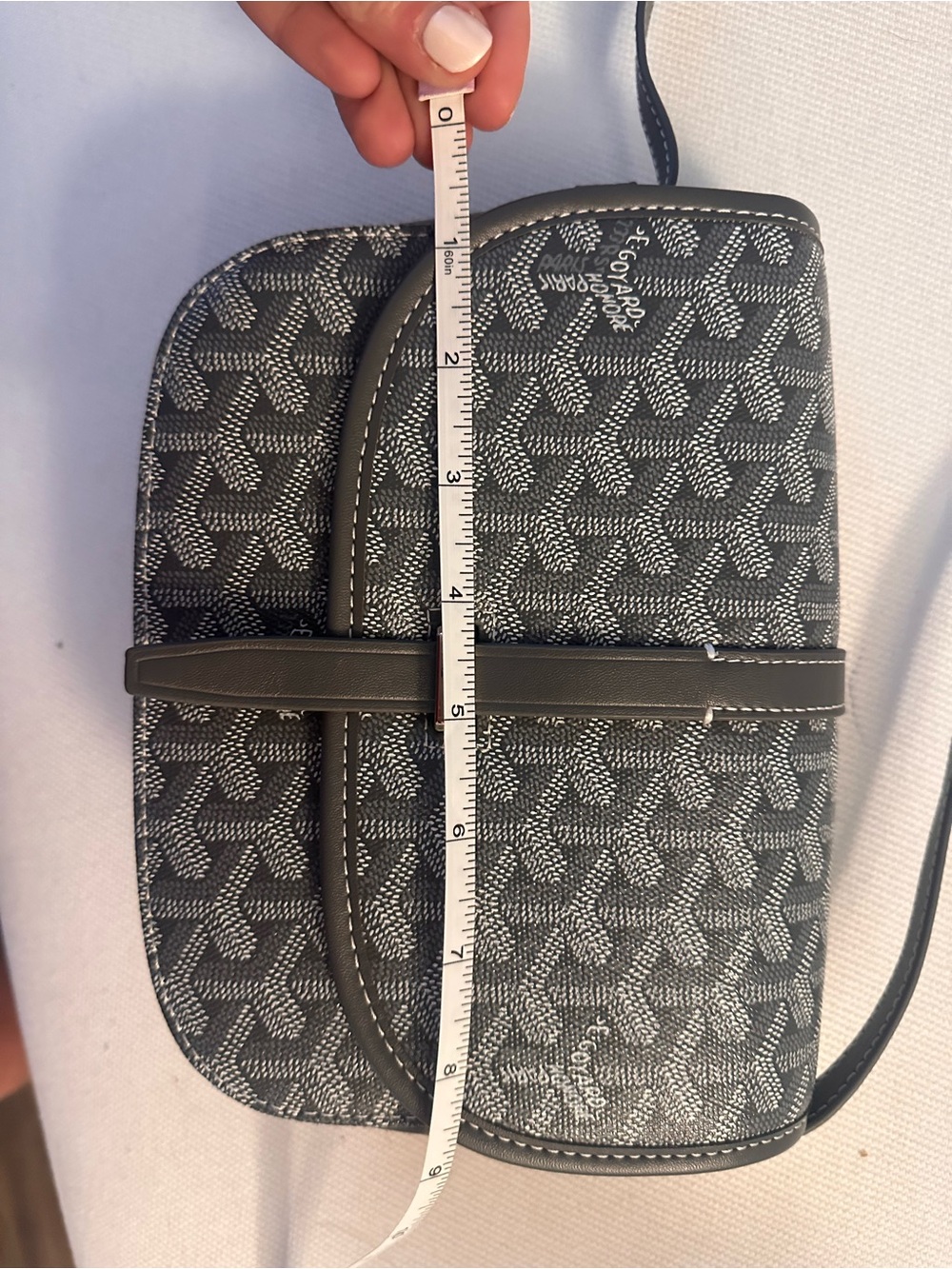 Goyard-Style Crossbody Bag in Black and Brown. MIRROR QUALITY - Picture 7 of 9